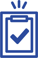 Blue Clipboard icon