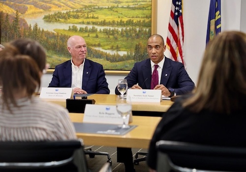 Gov Gianforte at round table