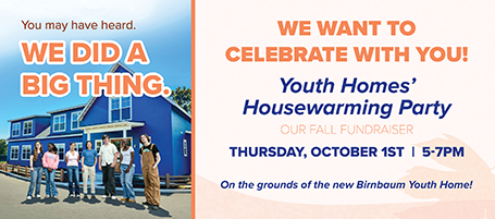 Youth Homes' Housewarming - Purchase Tickets